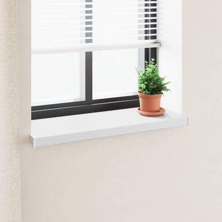 vidaXL - Raamdorpel - Wit - 100 - x - 35 - x - 4,5 - cm - PVC