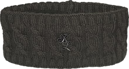 Kingsland - Everley Dames Cable Knitted Hoofdband - Green Beluga
