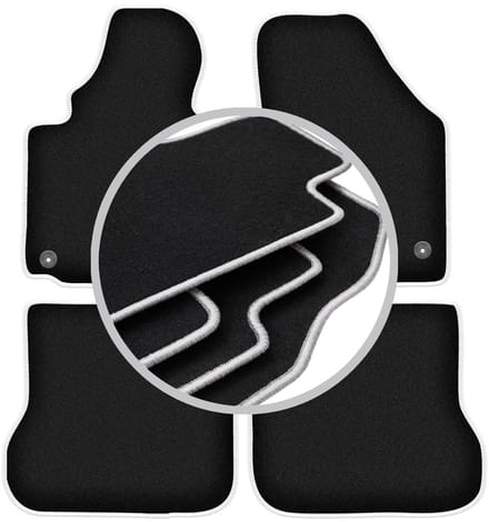 CARLUX-SILVER automatten voor: Volkswagen Caddy 2K minivan (2004-2010)
