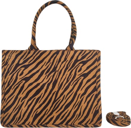 Dudlin - handtas - zebraprint - camel