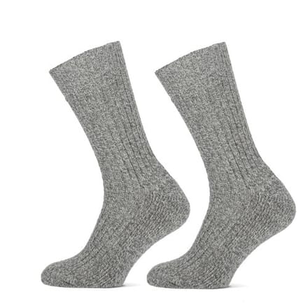 STAPP Werksokken Heren Yellow Norwegian 2-pack Grey Melange-43/46