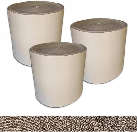 Roll corrugated board filling material [50cm x 70m, 3 rolls] corrugated board on roll C-wave packaging material