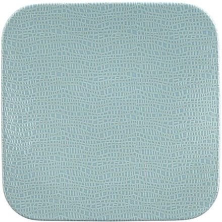 (6 stuks) SELTMANN WEIDEN Coup bord - plat vierkant - 260x260mm - Turquoise Blauw