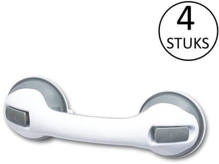 Benson Zuignap - met Grip - Handgreep - Badkamer - Multifunctioneel - 4 stuks