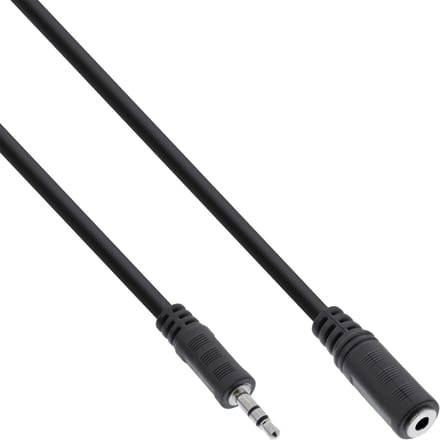 InLine 99934 audio kabel 1 m 3.5mm Zwart