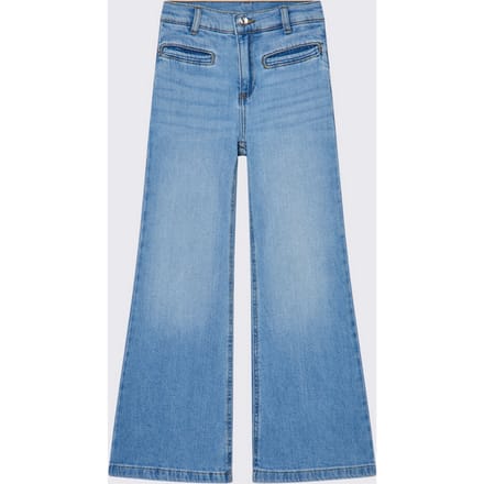 jeans flare blauw denim