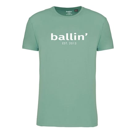 Ballin Est. 2013 - Heren Tee SS Regular Fit Shirt - Groen - Maat XXL