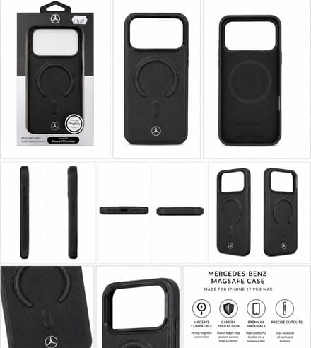 Mercedes-Benz MagSafe Hoesje voor iPhone 17 Pro Max – Zwart