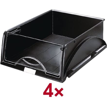 Brievenbak Leitz Sorty standaard A4 zwart