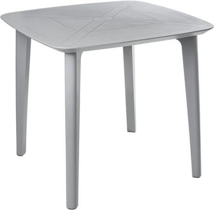 SORICO - Tuintafel - Lichtgrijs - Synthetisch materiaal