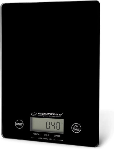 Esperanza Lemon - Elektronische Keukenweegschaal - Zwart - Precieze Sensor - Dun Ontwerp