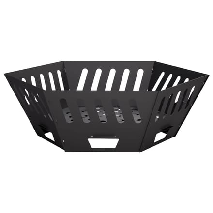 vidaXL - Vuurkorf - Zwart - 80 - x - 80 - x - 28 - cm - Staal