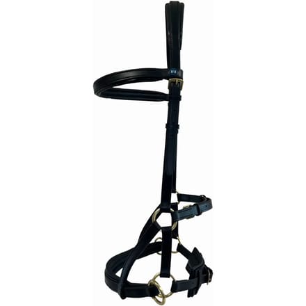 Leren stuk zonder bit voor paard T de T Sidepull