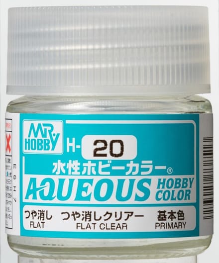 Gunze H-020 - Flat Clear - Mr. Hobby Aqueous Modelbouwverf 10ml