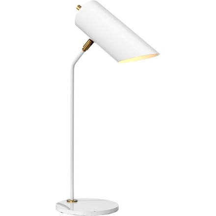 Elstead Lighting LED Tafellamp Quinto | 1X E27 Max 8W | White/Aged Brass