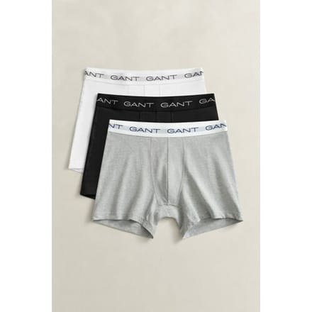 Gant Ondermode Boxer Briefs 3Pack Uni Color Licht Grijs / male