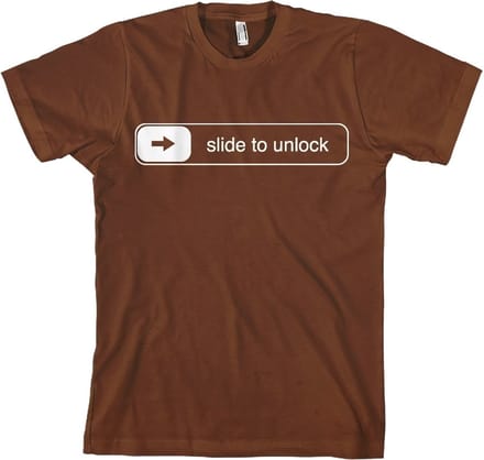Hybris Slide To Unlock T-shirt bruin
