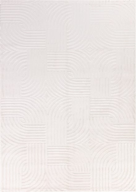 Flycarpets Cara Modern Japandi Architectura Vloerkleed - Creme - 140x200 cm