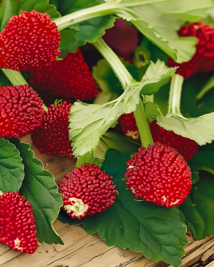 2 sets - Aardbeispinazie Zaden Chenopodium Capitatum Eenjarig Bladgroente