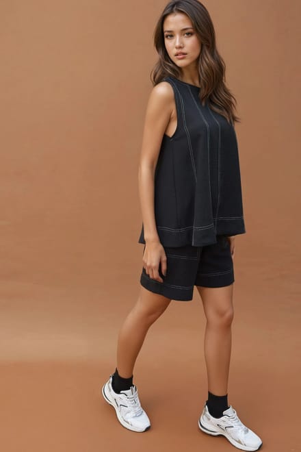 Stikdetail Relax Fit Co-ord Set