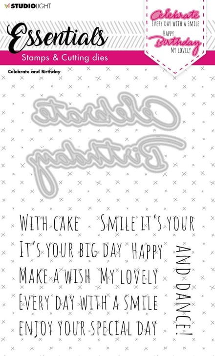 Studio Light Essentials Stamp & Cutting Die Celebration An