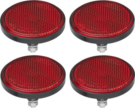 ProPlus Reflector - set 4x - wit - boutbevestiging - 60mm - M5 bout - rond