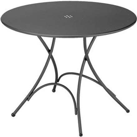 Emu Pigalle klaptafel - rond - antiekijzer