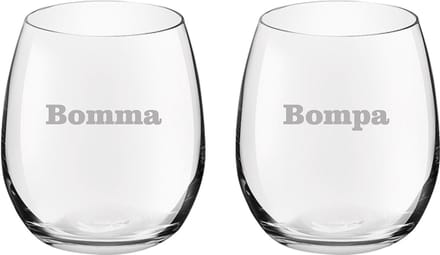 Drinkglas gegraveerd - 39cl - Bomma-Bompa