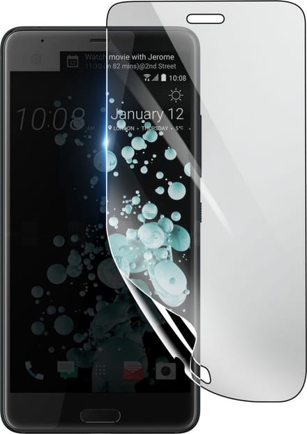 3mk, Geschikt voor HTC U Ultra, Schokbestendige Hydrogel Screenprotector, Transparant