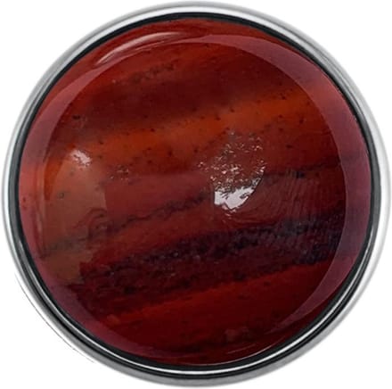 Quiges - Dames Click Button Drukknoop 18mm Glans Rood - EBCM197