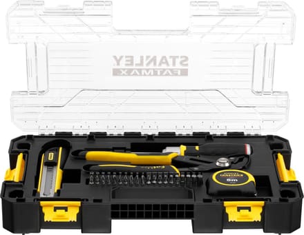 Stanley FatMax Serie - Gereedschapskoffer - 44-delig - PRO-STACK-compatibel - Transparant Deksel