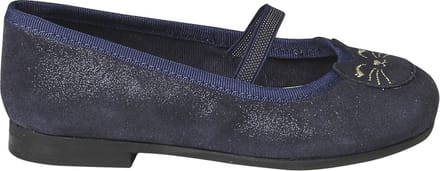 Vertbaudet Leren meisjesballerina's met glitter kleutercollectie