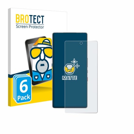 BROTECT - Screenprotector voor ZTE Nubia Red Magic 11 Pro - Folie Beschermfolie matte 6 Stuks