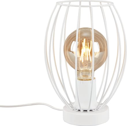 Briloner Leuchten KAGO - Tafellampen decoratief - 1 vlam - incl. snoer schakelaar aan/uit - gloeilampen zijn niet inbegrepen - max. 25 W - IP20 - Ø17,5 x 25,6 cm