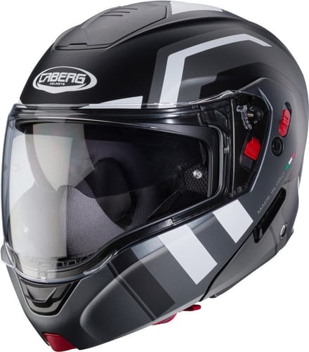 Caberg Horus X Road Mat Zwart Grijs Systeemhelm - Helm
