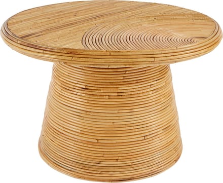 Atmosphera Tanae Salontafel uit rotanriet - Ø70xH45cm - Beige