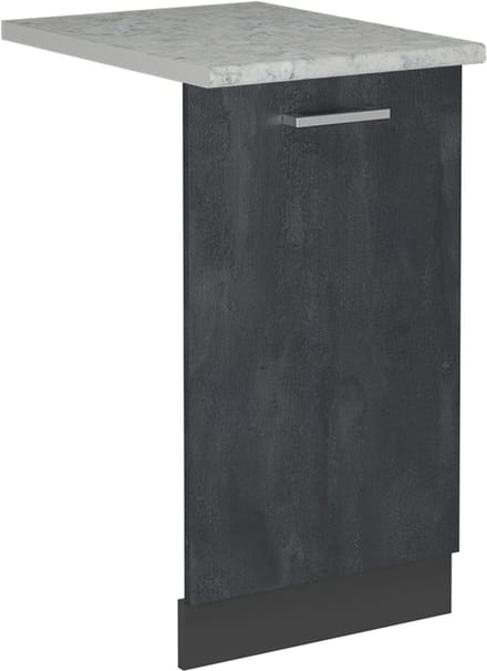 Vicco R-Line Vaatwasserfrontpaneel – 45 cm, WB Marmer Zwart beton