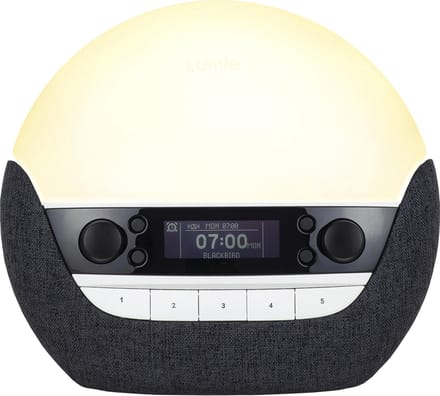 Lumie Bodyclock Luxe 750DAB - Wake-up light - USB/DAB+/Bluetooth - Antraciet