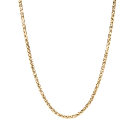 Marenca gouden vossenstaart schakel heren ketting (60cm)