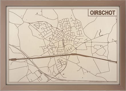 Decoratief Beeld - Houten Van Oirschot - Hout - Bekroned - Bruin - 21 X 30 Cm