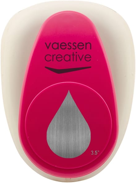 Vaessen Creative Pons - Figuurpons - Druppel - 5,8 x 8,9 cm