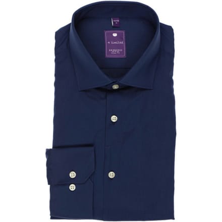 Redmond - Lange mouw overhemd - Mannen - S - Blauw - Katoen - 400130