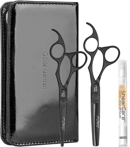 Olivia Garden - SilkCut - Matt Black Edition - Kappersscharen Set