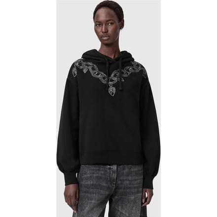 AllSaints Drip Talon Hoody Black Taglia: M | Camicie Outlet | Donna | Nero