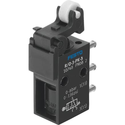 Festo 3/2 NO/NC Monostabiele Rollenhevelklep PK-3 80l/min - 10748