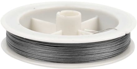 Sieradendraad, dikte 0,38 mm, zilver, 100 m/ 1 rol