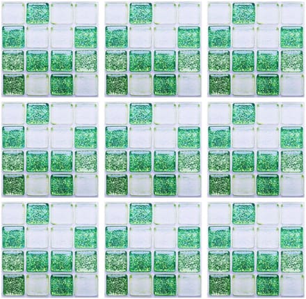 Allecto - Mozaïek Tegel Stickers - Zelfklevend - Waterdicht - Groen