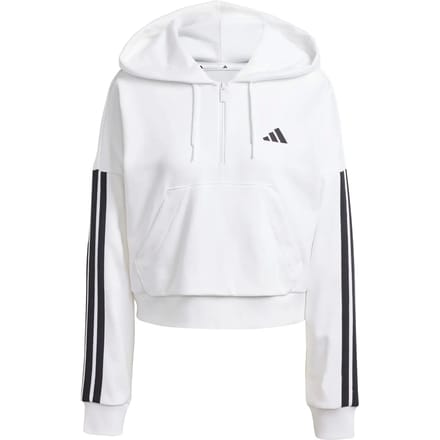 Dames Sweater met 1/4 rits en capuchon adidas Essentials 3-Stripes
