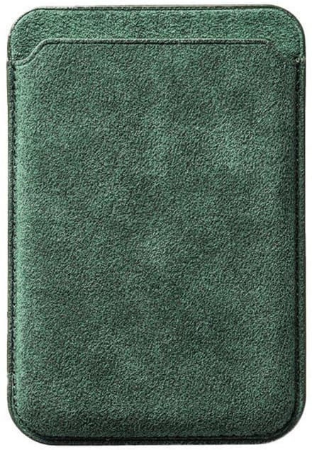 Alcanluxury Alcantara MagSafe wallet - Midnight Green