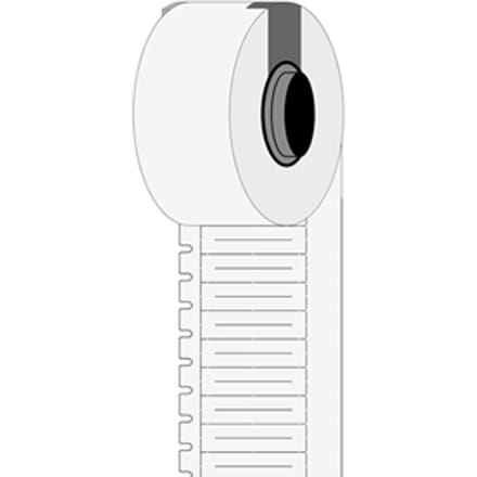 Brady M6-30x4.2-7597-WT polyethyleen labels wit | 30 mm x 4,20 mm (origineel)